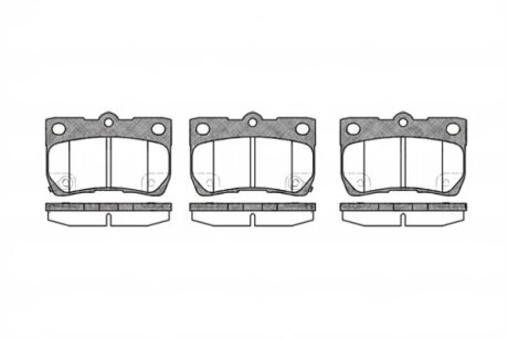 Колодка гальм. диск. LEXUS GS задн. REMSA 1181.02