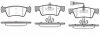 Колодки тормозные дисковые ЗАДН R16' ATE VW MULTIVAN V 03-09;TOUAREG 2.5-6.0 03-10;TRANSPORTER V 03-09" REMSA 1187.01 (фото 1)
