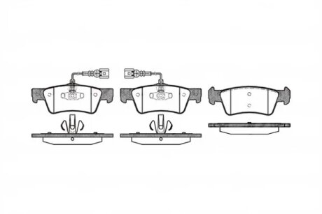 Колодки гальмівні дискові ЗАДН VW TOUAREG 2.5 R5 TDI 03-10 -ua REMSA 1187.02