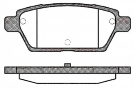 Колодки гальмівні дискові ЗАДН MAZDA ATENZA,6 /WGN +18 INCH 05- -ua REMSA 1195.10