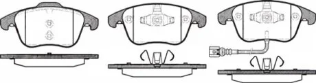 Колодка гальм. диск. AUDI Q3 (06/11-) передн. (вир-во) REMSA 1219.21