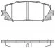 Колодки гальмівні дискові ПЕРЕДН LEXUS CT 200H 2011-,TOYOTA PRIUS 1.8HYBRID 09- -ua REMSA 1224.10 (фото 1)