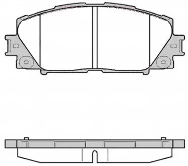 Колодки гальмівні дискові ПЕРЕДН LEXUS CT 200H 2011-,TOYOTA PRIUS 1.8HYBRID 09- -ua REMSA 1224.10