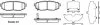 Колодка гальм. диск. SUBARU LEGACY задн. (вир-во) REMSA 1228.01 (фото 1)
