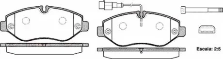 Колодки гальмівні дискові ПЕРЕДН NISSAN CABSTAR 2.5-3.0 2006- -ua REMSA 1245.02