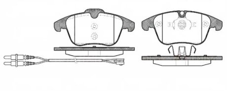 Колодка гальм. диск. CITROEN C5 передн. REMSA 1249.01