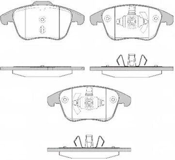 Колодки гальмівні дискові REMSA 1249.50