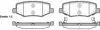 Колодки гальмівні дискові ЗАДН DODGE NITRO 2.8-4.0 07-,JEEP WRANGLER II-III 2.8 3.8 06- -ua REMSA 1264.02 (фото 1)