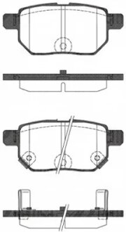 Колодки гальмівні дискові ЗАДН TOYOTA AURIS,COROLLA,IQ,PRIUS,URBAN CRUISER,YARIS 1.0I-1.8I 16V 07.01-, REMSA 1286.22