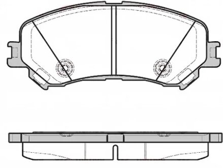 Колодки гальмівні дискові ПЕРЕДН RENAULT MEGANEIV/LAGUNA IV; RENAULT ESPACE V 2015- -ua REMSA 1318.20