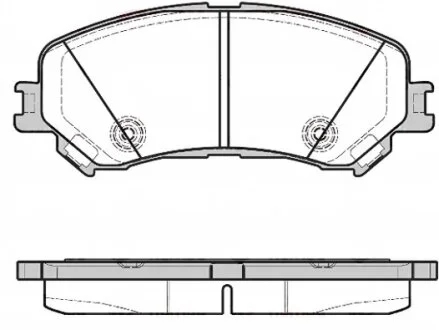 Колодки гальмівні дискові ПЕРЕДН RENAULT MEGANEIV/LAGUNA IV; RENAULT ESPACE V 2015- -ua REMSA 1318.20