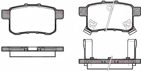 Колодки тормозные дисковые REMSA 1332.02
