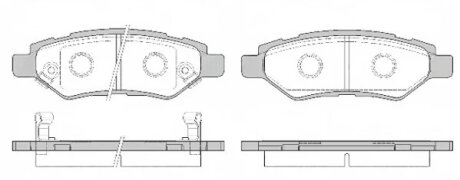 Колодки гальмівні дискові (комплект 4 шт) REMSA 1335.02