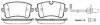Колодка гальм. диск. AUDI A6 2.0-3.0 2011-,A8 2.0-6.3 09- задн. (вир-во) REMSA 1343.10 (фото 1)