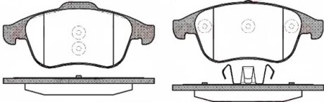 Колодки гальмівні дискові ПЕРЕДН RENAU LAGUNA III 2.0 3.0 08- -ua REMSA 1350.10