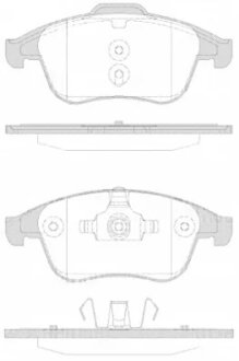 Колодки гальмівні дискові ПЕРЕДН RENAULT MEGANE III 08-,ESTATEIII 09-,SC?NICIII 09-,GRAND SC?NICIII 09 -ua REMSA 1350.30