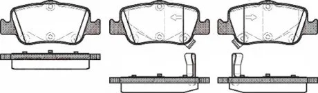 Колодка гальм. диск. TOYOTA AURIS, COROLLA задн. (вир-во) REMSA 1356.02