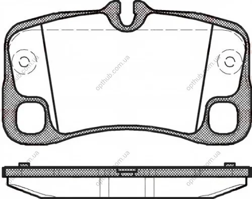 Колодки тормозные дисковые задние PORSCHE 911 3.6-3.8 06-12 REMSA 1369.00 (фото 1)