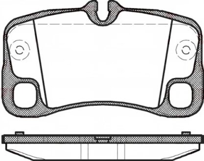 Колодки гальмівні дискові ЗАДН PORSCHE 911 3.6-3.8 06-12 -ua REMSA 1369.00