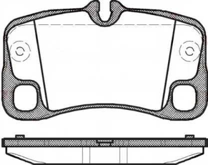 Колодки тормозные дисковые задние PORSCHE 911 3.6-3.8 06-12 REMSA 1369.00