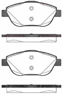 Колодка гальм. диск. CITROEN C3, C3 PICASSO передн. REMSA 1392.10