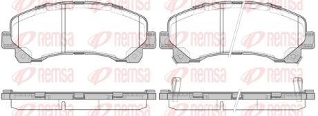 Колодки тормозные дисковые REMSA 1407.00