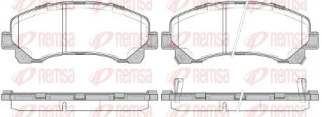 Колодки тормозные дисковые REMSA 1407.00