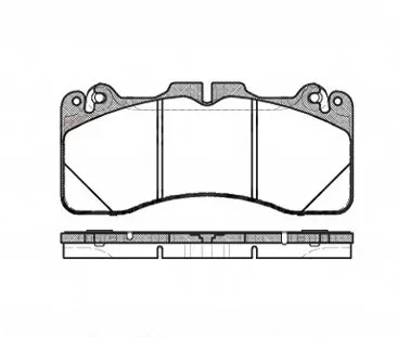 Колодки гальмівні дискові ПЕРЕДН LEXUS LS 460 06- -ua REMSA 1425.10