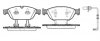 Колодки тормозные дисковые передние AUDI A6 2010 -, A6 ALLROAD 2012 -, A7 2010 - REMSA 1441.12 (фото 1)