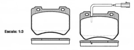 Колодки гальмівні дискові REMSA 1444.01
