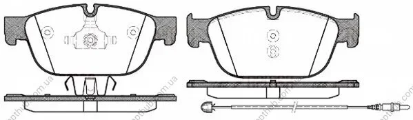 Колодки гальмівні дискові ПЕРЕДН PEUGEOT 407 3.0HDI 09-,308RCZ 1.6 16V,2.0TD 2010-,508 SW 2.0HDI 2010- -ua REMSA 1451.01 (фото 1)