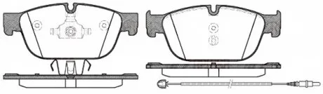 Колодки гальмівні дискові ПЕРЕДН PEUGEOT 407 3.0HDI 09-,308RCZ 1.6 16V,2.0TD 2010-,508 SW 2.0HDI 2010- -ua REMSA 1451.01