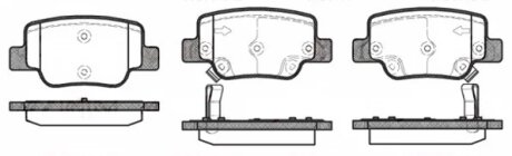 Колодки гальмівні дискові ЗАДН TOYOTA VERSO 1.6, 1.8, 2.0 D4D, 2.2 D4D 09- -ua REMSA 1452.02