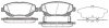 Колодки гальмівні дискові ПЕРЕДН TOYOTA AVENSIS/AVENSIS SW 2.2 D 4D 11/08-,VERSO 2.2 D 4D 02/09- -ua REMSA 1453.02 (фото 1)