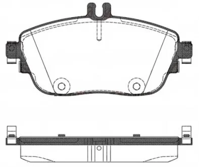 Колодки гальмівні дискові ПЕРЕДН MB A-CLASS, B-CLASS 2012-, -ua REMSA 1485.08
