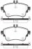 Колодки гальмівні дискові ПЕРЕДН MERCEDES BENZ A-CLASS 2012 -, B-CLASS 2011 - -ua REMSA 1487.08 (фото 1)