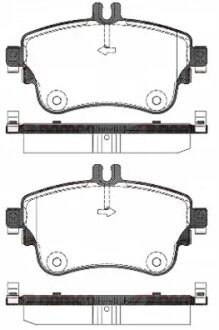 Колодки гальмівні дискові ПЕРЕДН MERCEDES BENZ A-CLASS 2012 -, B-CLASS 2011 - -ua REMSA 1487.08