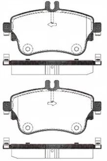 Колодки гальмівні дискові ПЕРЕДН MERCEDES BENZ A-CLASS 2012 -, B-CLASS 2011 - -ua REMSA 1487.08