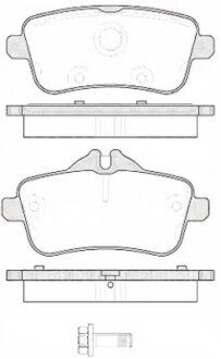 Колодка гальм. диск. MB GL-CLASS 2012-, M-CLASS 2011- задн. REMSA 1503.00