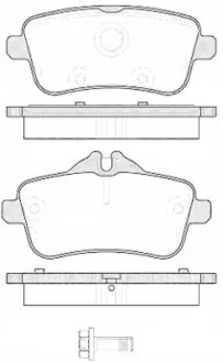 Колодка гальм. диск. MB GL-CLASS 2012-, M-CLASS 2011- задн. (вир-во) REMSA 1503.00