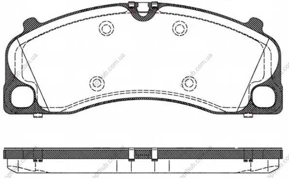 Колодки тормозные дисковые передние PORSCHE BOXSTER 2011- REMSA 1509.00 (фото 1)
