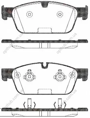 Колодки гальмівні дискові ПЕРЕДН MB GL-CLASS GL500 2012-,M-CLASS ML500 2012- -ua REMSA 1511.00 (фото 1)