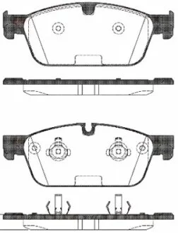 Колодки гальмівні дискові ПЕРЕДН MB GL-CLASS GL500 2012-,M-CLASS ML500 2012- -ua REMSA 1511.00