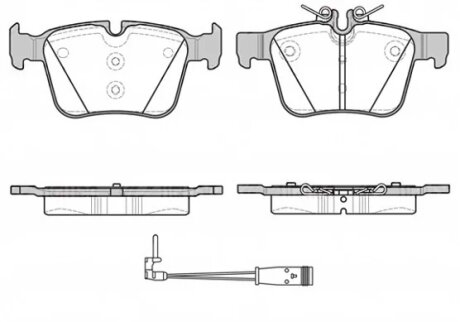 Колодки гальмівні дискові (комплект 4 шт) REMSA 1516.21