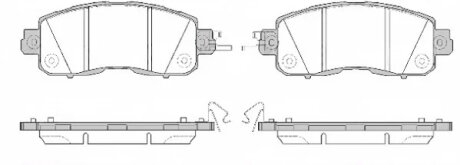 Колодки гальмівні дискові ПЕРЕДН NISSAN LEAF (ZE0) ELECTRIC 11.2010-,НА АМЕРИКАНСКУЮ ВЕРСИЮ -ua REMSA 1517.04