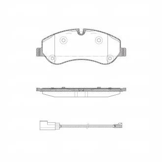 Колодки гальмівні дискові (комплект 4 шт) REMSA 1520.01