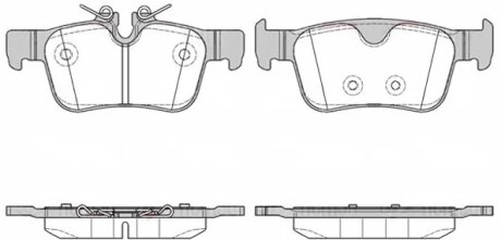Колодки тормозные дисковые задние VOLVO S90 II 03/16-,V90 II 03/16- REMSA 1551.10