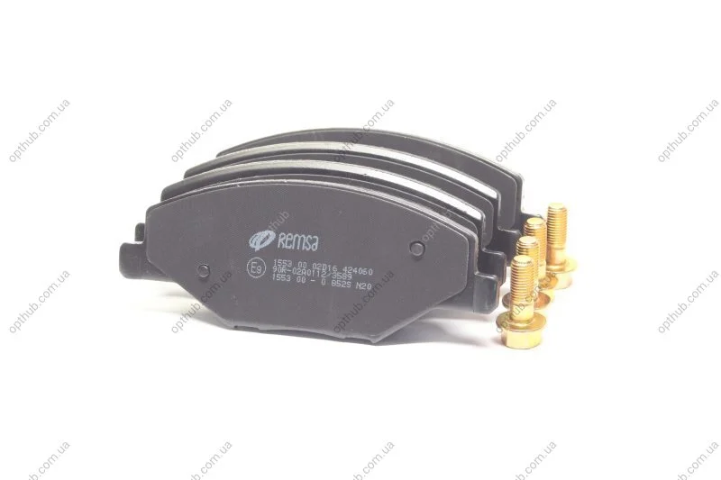 Колодка гальм. диск. SKODA FABIA 1.2-1.6 2007-2014, VW POLO 1.6 2010 - передн. (вир-во) REMSA 1553.00 (фото 1)