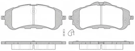Колодки тормозные дисковые передние PEUGEOT 308 II 1.2-1.6 2013- REMSA 1559.00