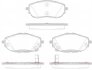 Колодка гальм. диск. TOYOTA AURIS 1.3-2.0 2012-, COROLLA 1.33-1.8 2013 - передн. REMSA 1561.02 (фото 1)